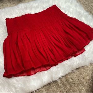 Hollister Red Skirt Size Small